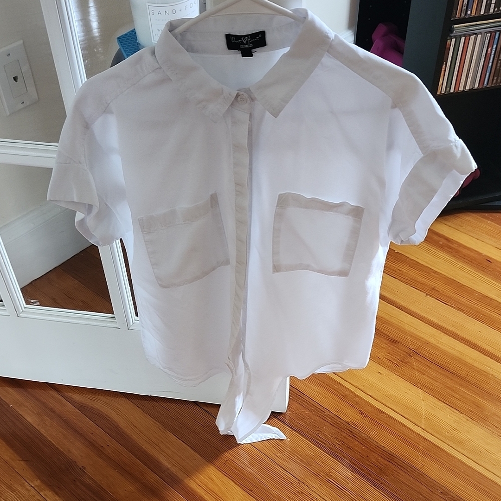 White Button-Up Blouse